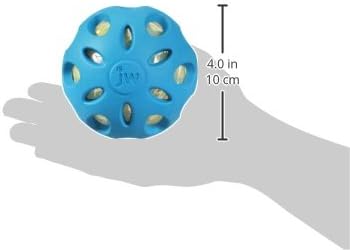 JW Pet Crackle Heads Crackle Ball Crunchy Noise Chew Fetch Toy for Dogs, Assorted Colors, Large 4 Diameter