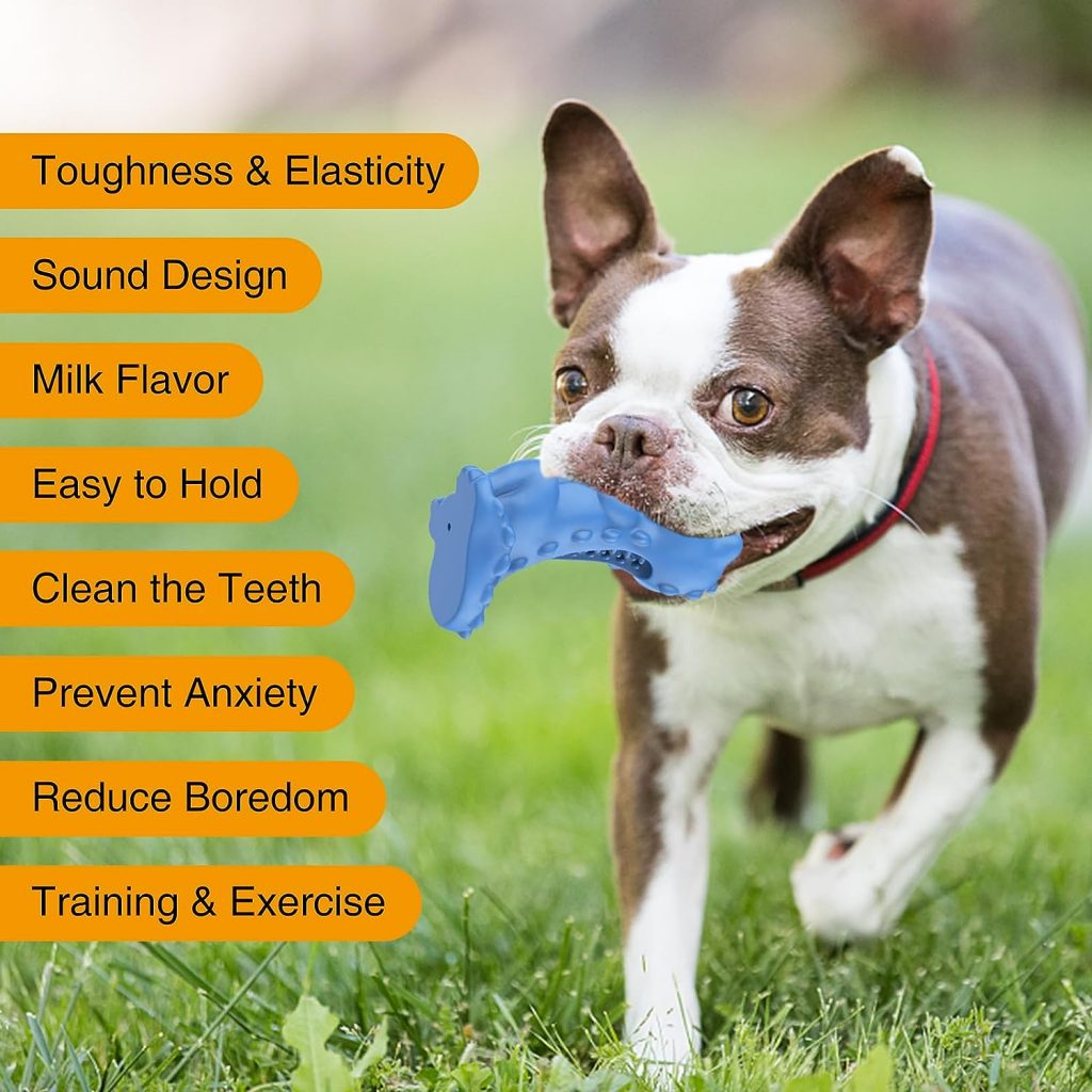 Dog Chew Toys for Aggressive Chewers - Healthy Milk Flavored, Durable Tough Dog Chew Toy for Medium/Large Breed Dogs, Best Extreme Chew Toys to Keep Them Busy