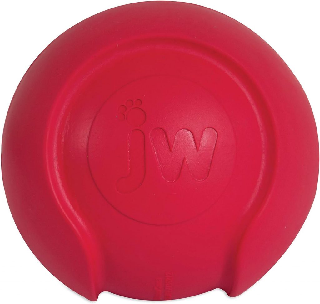 JW Pet Company iSqueak Bouncin Baseball Dog Toy, Large (Colors Vary), multi (40037)