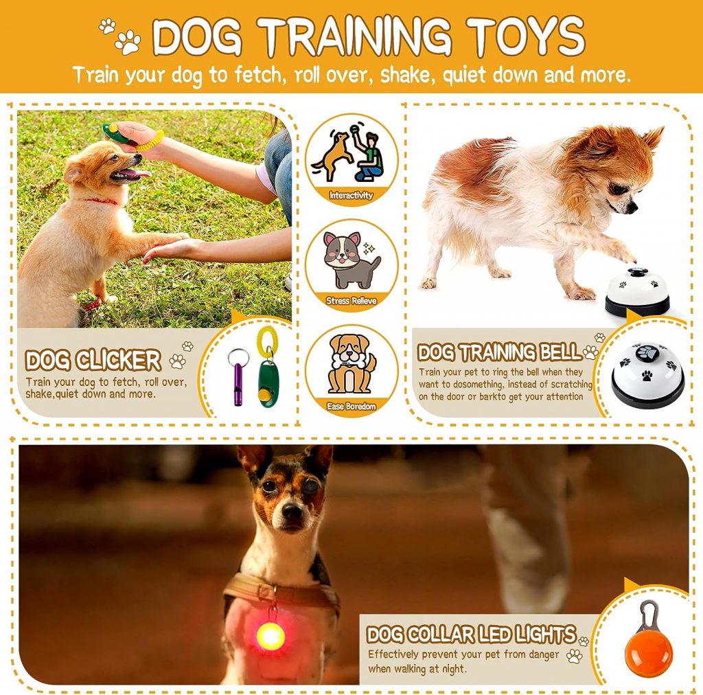 OSORD Puppy Chew Toys for Teething, 20Pcs Durable Dog Toys for Small Dogs, Squeaky Dog Toys and Interactive Rope Toy for Boredom, Dog Training Tools Puppy Essentials with Basket for Small Medium Breed