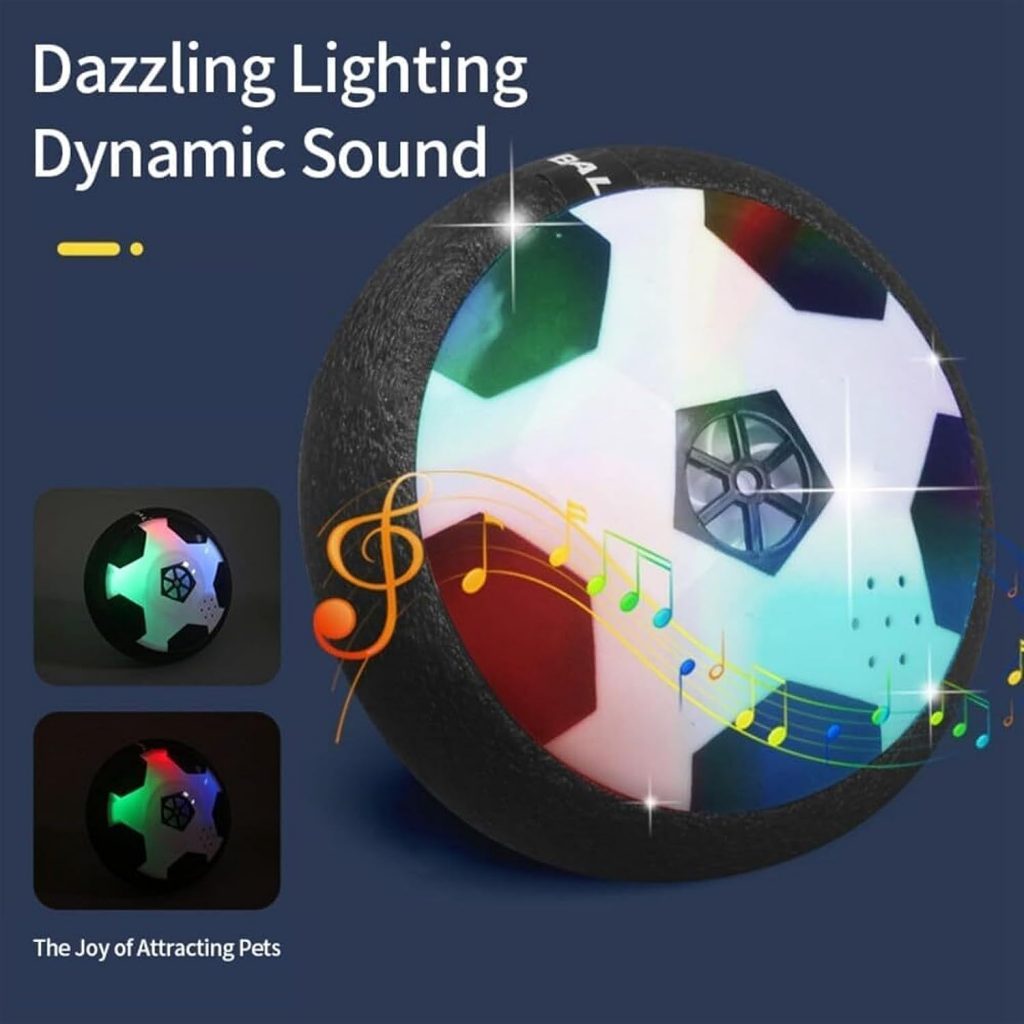 Thcbme New Active Gliding Disk - with Cool Lighting Effects, Interactive Gliding Disk Dog Toys, Dog pets Motion Activated Automatic Gliding Disk Toys (Color : LED Light)