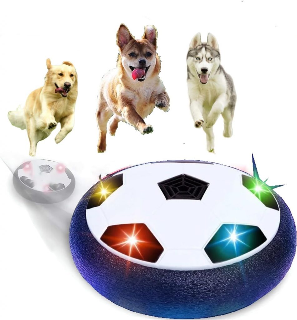 Thcbme New Active Gliding Disk - with Cool Lighting Effects, Interactive Gliding Disk Dog Toys, Dog pets Motion Activated Automatic Gliding Disk Toys (Color : LED Light)