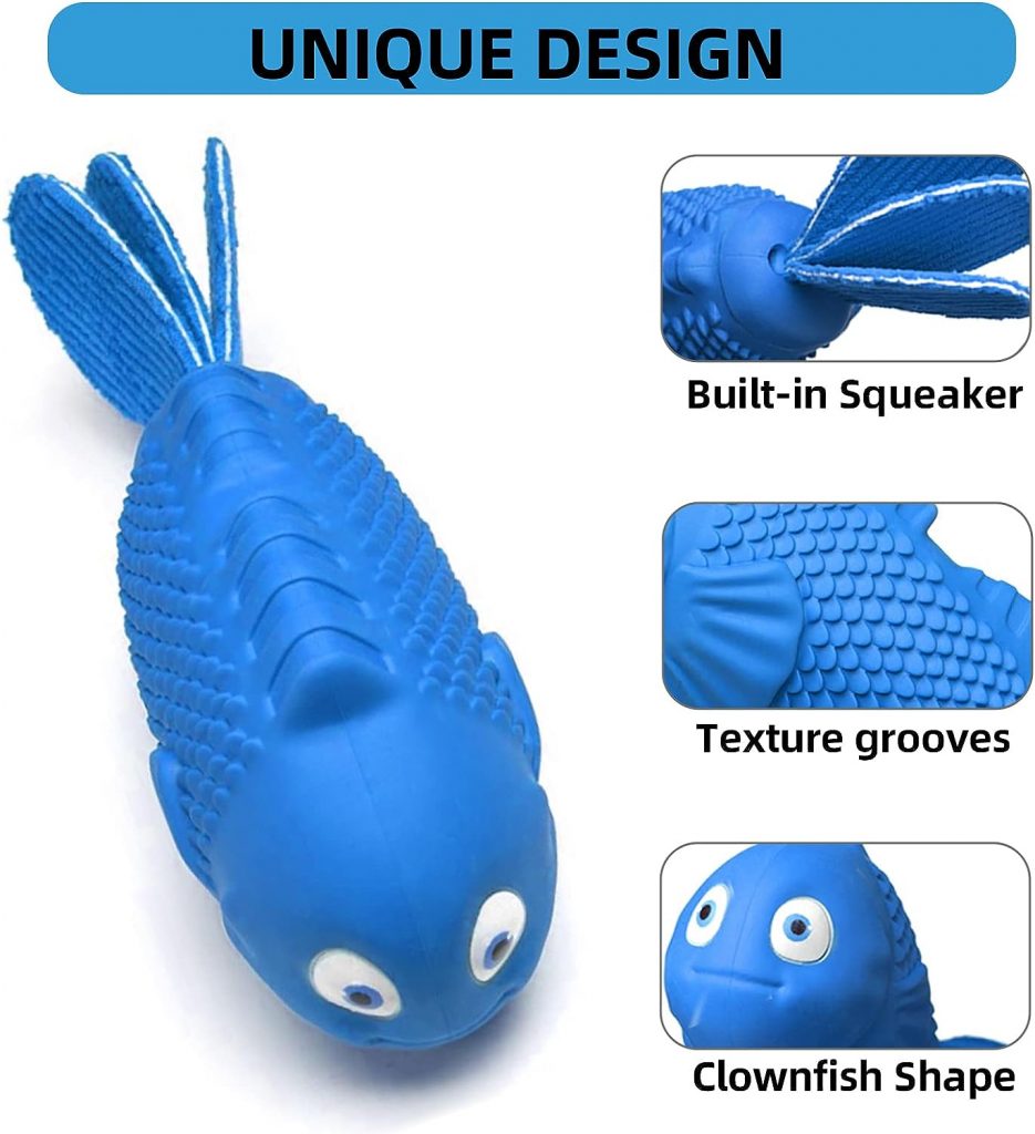 WinTour Squeaky Dog Toys for Aggressive Chewers, Dog Chew Toys for Aggressive Chewers Large Breed, Indestructible Dog Toys for Large Dogs Aggressive Chewers, Tough Chew Toys for Dogs, Durable Dog Toys